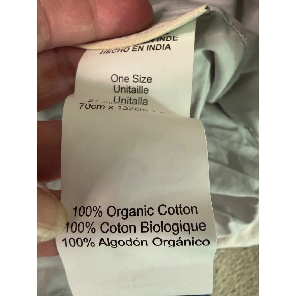 Pottery Barn Kids Organic Cotton Crib Sheet Set Light Gray 2 Piece Nursery